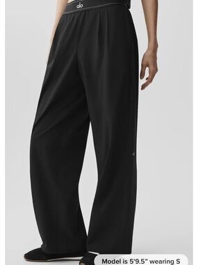 ALO Yoga Black Wide-Leg Pants